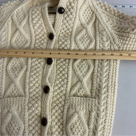 Blarney Woolen Mills Kids Handknit In Ireland Fisherman's Sweater Size Unknown - Picture 11 of 12